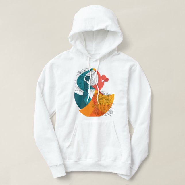 Moletom Mitologia Abstrata – Design de Arte Grego Vintage (Frente do Design)