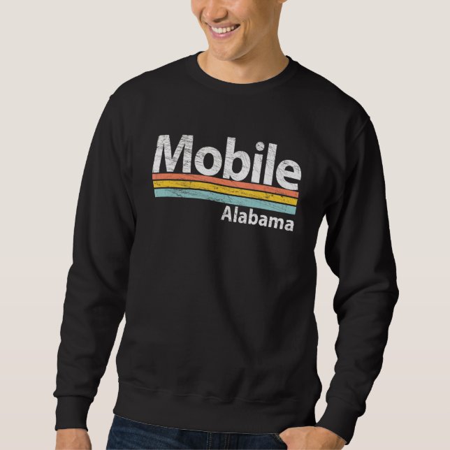 Moletom Mobile Alabama Vestido Retro Stripes Clássico (Frente)