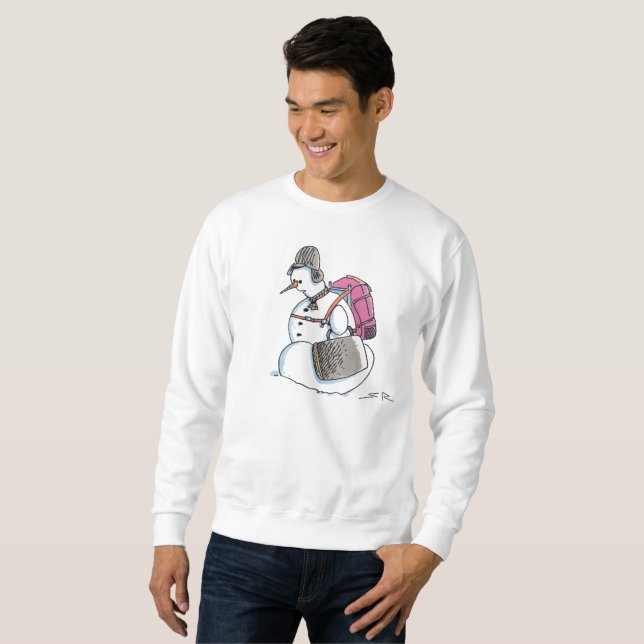 Moletom Mochila Snowman (Frente Completa)