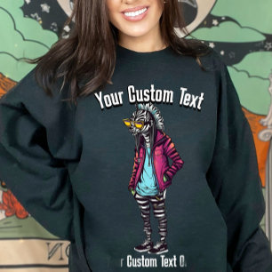 Moletom Moda Animal Zebra Estilosa Divertida