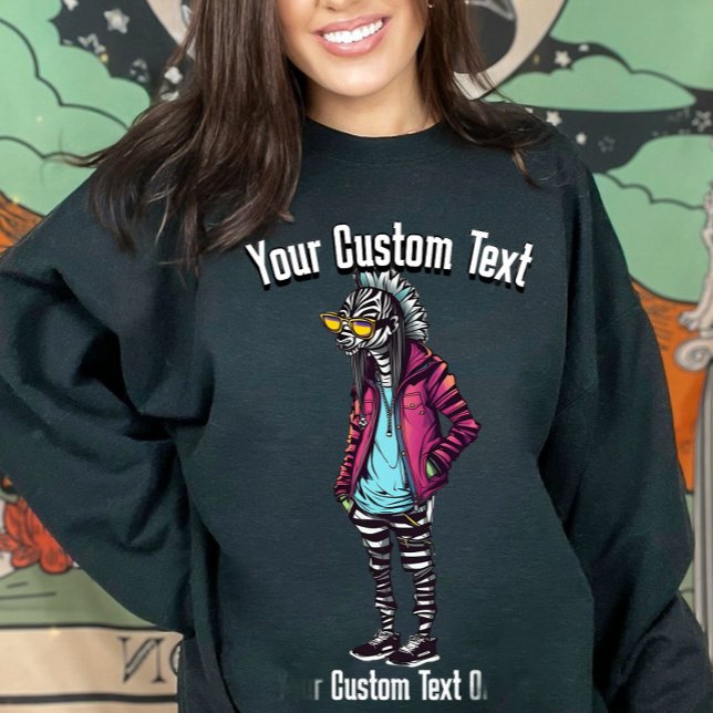 Moletom Moda Animal Zebra Estilosa Divertida (Criador carregado)