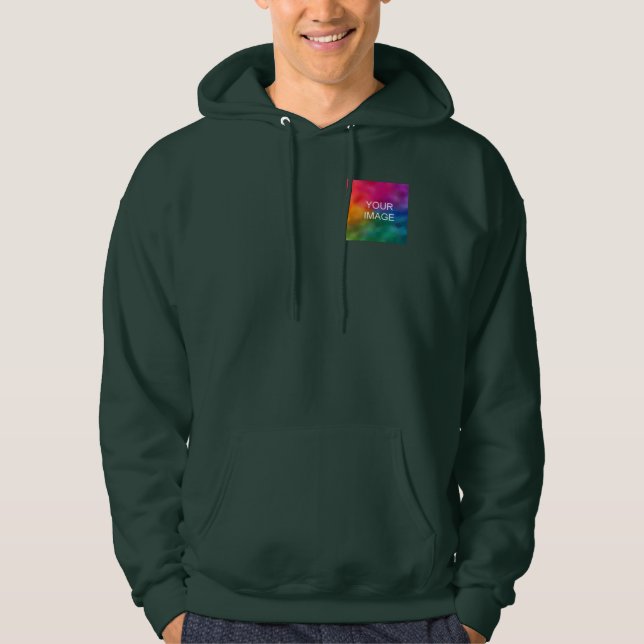 Moletom Modelo básico do logotipo de adição personalizada  (Frente)