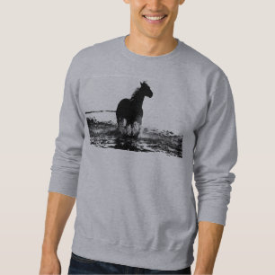 Moletom Modelo de Sweet da Cinza Básica do Mens Adiciona o