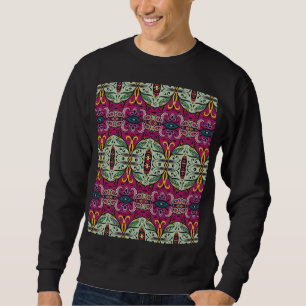 Moletom Modelo Étnico Geométrico Tribal Floral