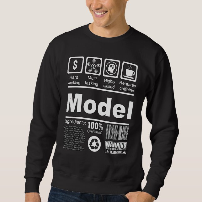 Moletom Modelos de Fatos Nutricionais para Modelos e Influ (Frente)
