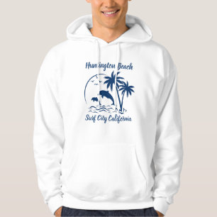 Moletom Modern Huntington Beach California Dark Blue