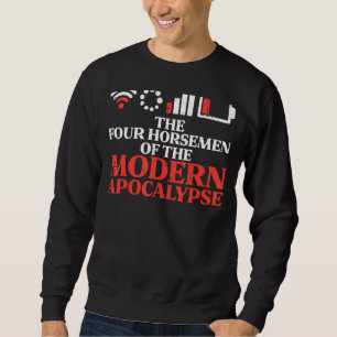 Moletom Moderno Apocalypse Bateria Wifi Engraçado Dizendo 