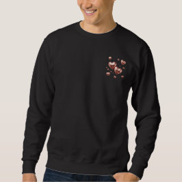 Moletom Moderno Design de Amor Romântico para o Dia dos Na