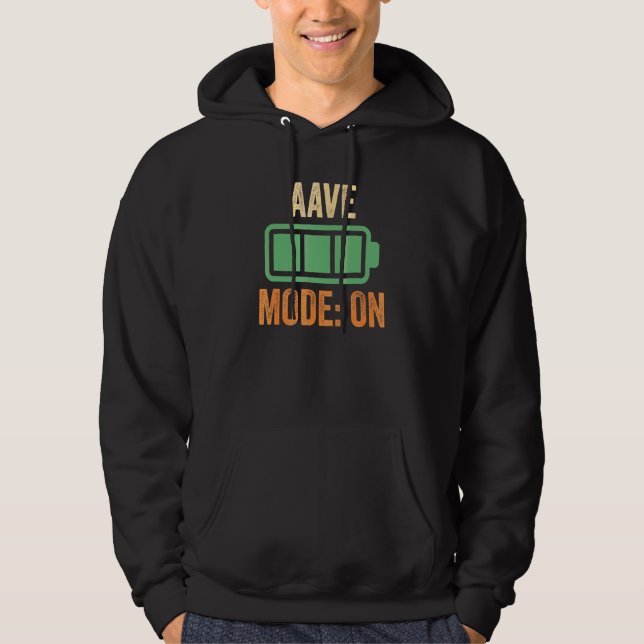 Moletom Modo Aave Ativado  Criptomoeda (Frente)