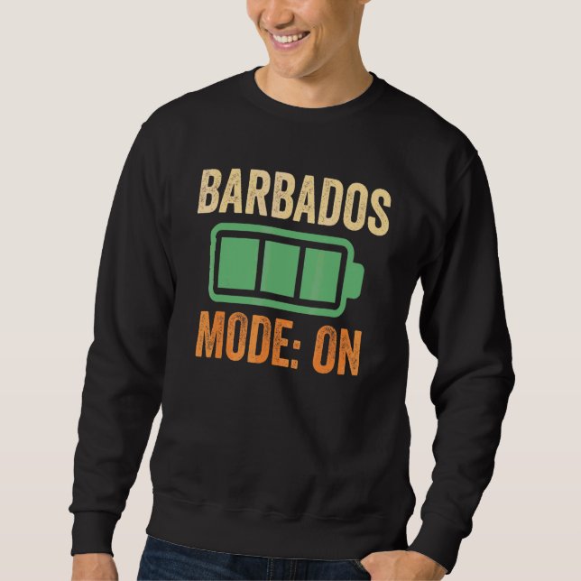 Moletom Modo Barbados no Projeto de Bateria (Frente)