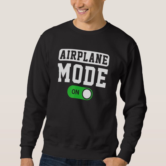 Moletom Modo De Avião Em Piloto Ou Aviador (Frente)