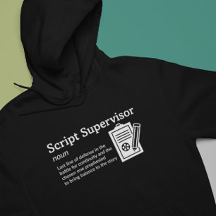 Moletom Modo Escuro de Definição do Supervisor de Script -