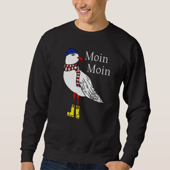 Moletom Moin Moin Seagull Com Hat Scarf E Boots North S (Frente)