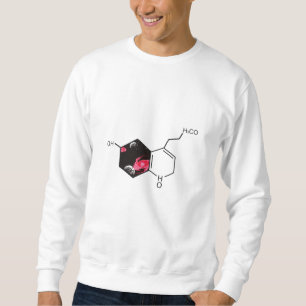 Moletom Molécula química com vista espacial
