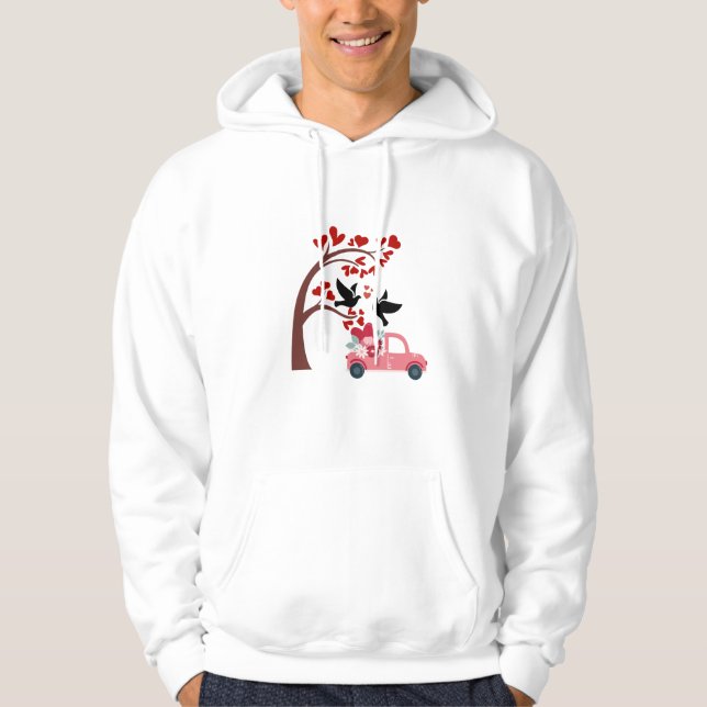 Moletom Moleques de Amor e Camisola de Capuz de Caminhão F (Frente)