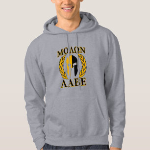 Moletom Molon Labe Spartan Mask Laurels Burgundy Decor