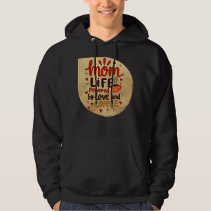Moletom Mom Life Powered by Love and Coffee – Badge Style