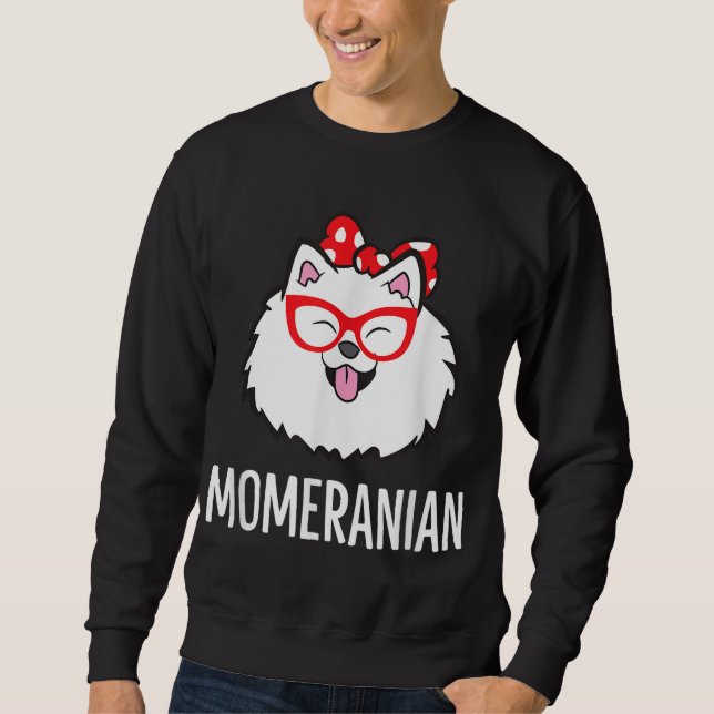 Moletom Momerânia Funny Pomerânia Mãe Pet Pomerânia (Frente)