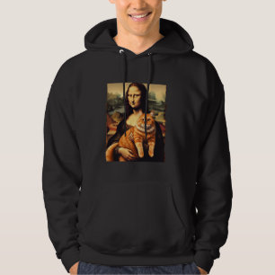 Moletom Mona lisa holding cat gatinho para gatos amantes p