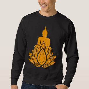 Moletom Monge Buda Namaste Rezando Flor de Lótus B