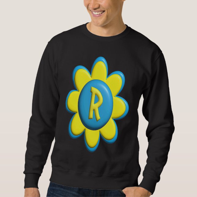Moletom Monogram R  Colorful Flower (Frente)