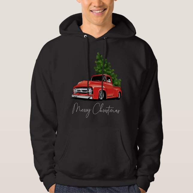 Moletom Monster Red Truck Árvore de Natal Xmas (Frente)