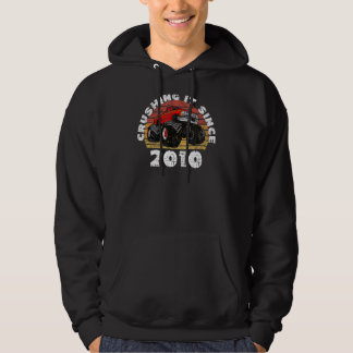 Moletom Monster Truck Driver Esmagando Desde 2010 Annive