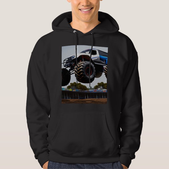 Moletom Monster Truck Launch, Mens Hoodie (Frente)
