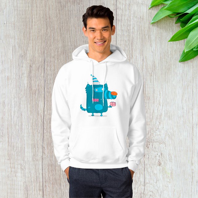Moletom Monstro de Cartoons Azuis com Chapéu do Partido (Criador carregado)