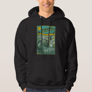 Moletom Montana Yellowstone Pescaria Legal Diversão Retro