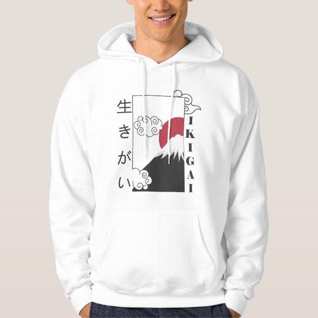 Moletom monte fuji retrô kanji japonês (Frente)