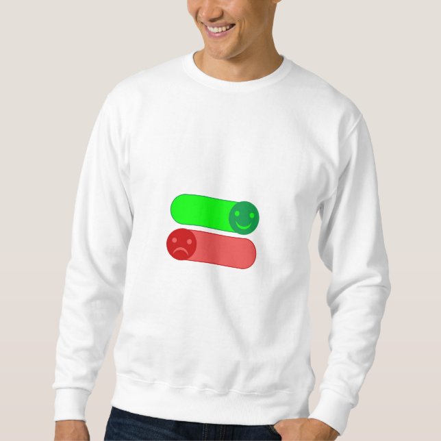 Moletom Mood Switch Hoodie/Sweatshirt de Homens Emoji (Frente)