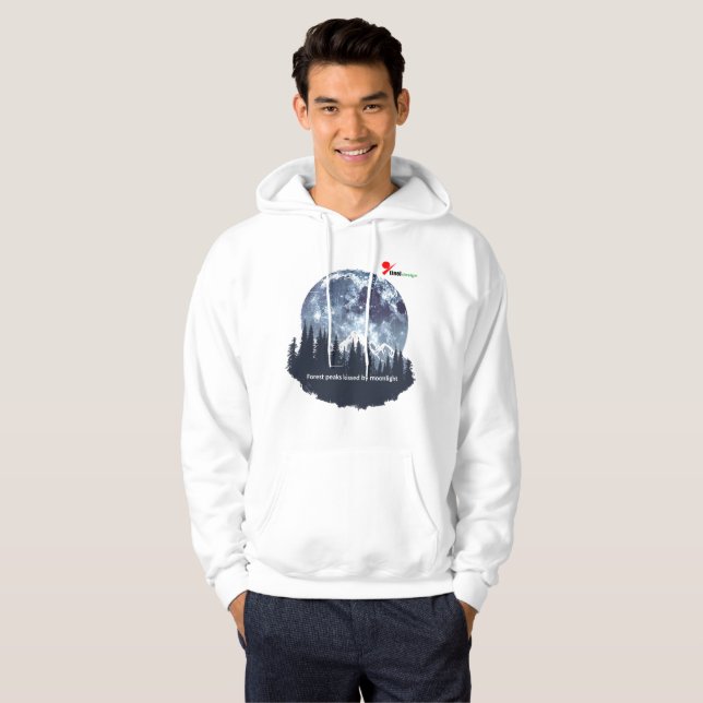 Moletom Moonlit Forest Peaks Capuz (Frente Completa)