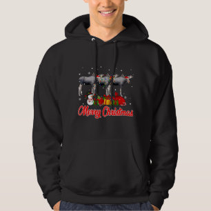 Moletom Moose Christmas Pajama Funny Xmas Lights