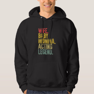 Moletom Mor Women Wife Baby Mamãe Agindo Legenda
