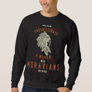 Moletom Moravianos: Mulher Nativa Americana Indiana Nunca
