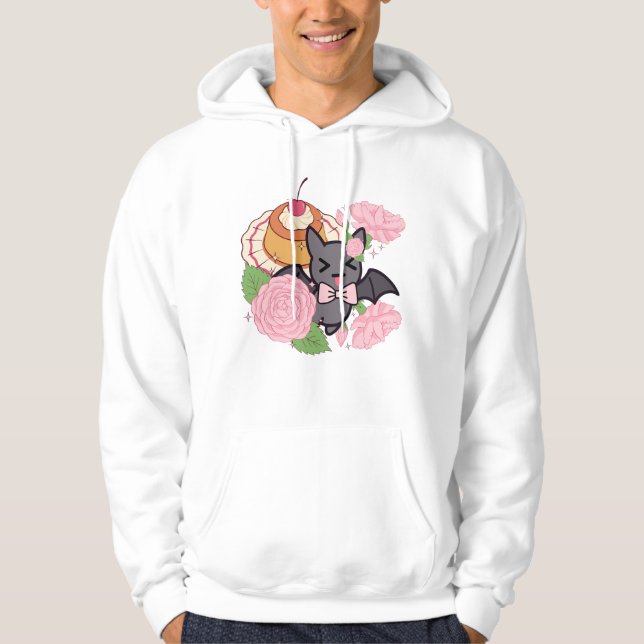 Moletom Morcego Travesso e Creme Caramelo Kawaii (Frente)