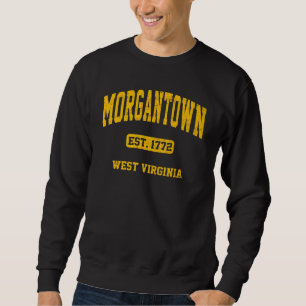 Moletom Morgantown Virgínia Ocidental Wv Antigo Estado Atl