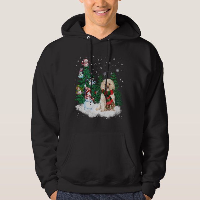 Moletom Morkie Dog Christmas Snowman Xmas Tree Pajama (Frente)