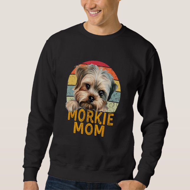 Moletom Morkie Dog Mom Retro  Dogs My Cardio Dog (Frente)