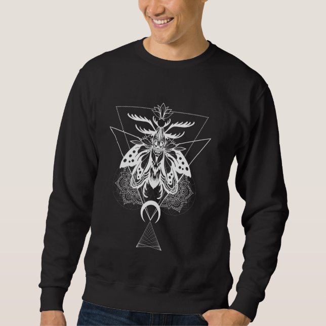 Moletom Morte Geométrica Sagrada Feitiçaria Gótica Pagan (Frente)