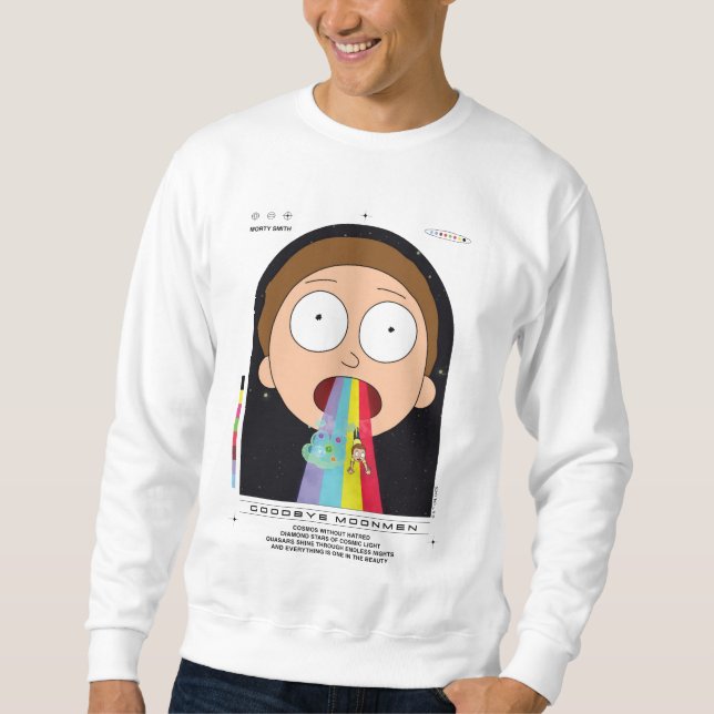 Moletom Morty Goodbye Moonmen Citação Gráfica (Frente)