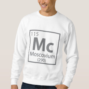 Moletom Moscou - Mesa periódica russa da ciência