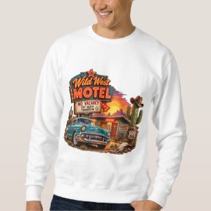 Moletom Motel Wild West Vintage Rota 66 Carro Clássico