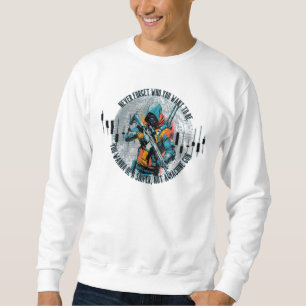 Moletom Motivação Comercial   Sniper Cyberpunk   Fantasia