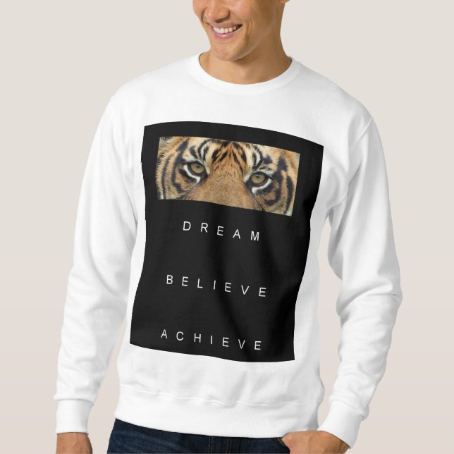 Moletom Motivação Modelo Tiger Eye Modern Men (Frente)