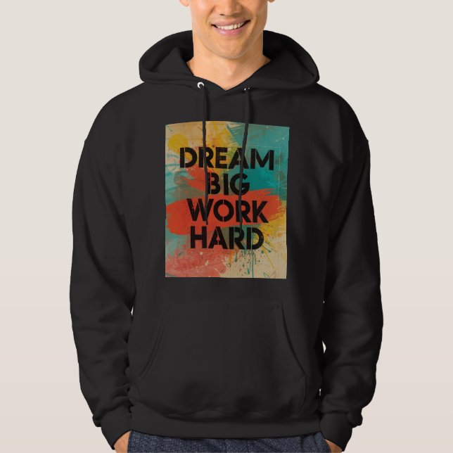 Moletom Motivacional com Efeito de Tinta Salpicada (Frente)