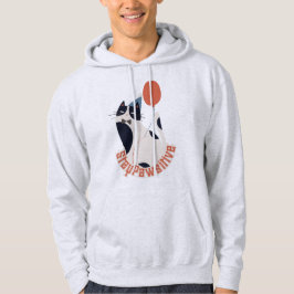 Moletom Motivational Cat Pun Stay Pawsitive Gift Hoodie
