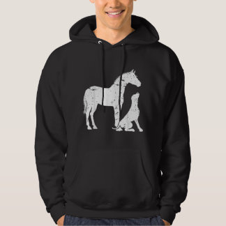 Moletom Motivo de CAVALO e CÃO para mulheres e homens. L d