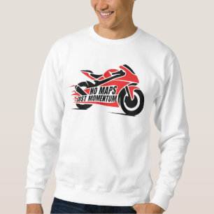 Moletom Moto Esportiva Vermelha e Preta